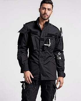 Amazon.co.jp: [YKS JOOB] メンズ 戦闘服 迷彩服 上下セット